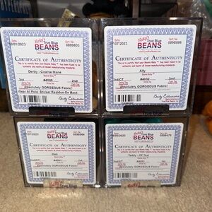 Ty Beanie Babies Derby/Ally/Teddy Teal OF/Web 3/2 & 2/1 lot